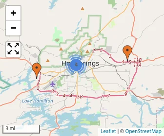 Area schools map